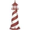 imageDutchCrafters Cape Hatteras NC Decorative Light Up Wooden Lighthouse Outdoor Yard Garden Statue  Amish Made in America 5 PatrioticCherry Wood  White