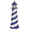 imageDutchCrafters Cape Hatteras NC Decorative Light Up Wooden Lighthouse Outdoor Yard Garden Statue  Amish Made in America 5 PatrioticPatriot Blue  White