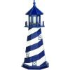 imageDutchCrafters Cape Hatteras NC Decorative Light Up Wooden Lighthouse Outdoor Yard Garden Statue  Amish Made in America 5 PatrioticPatriot Blue  White