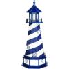 imageDutchCrafters Cape Hatteras NC Decorative Light Up Wooden Lighthouse Outdoor Yard Garden Statue  Amish Made in America 5 PatrioticPatriot Blue  White
