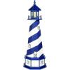 imageDutchCrafters Cape Hatteras NC Decorative Light Up Wooden Lighthouse Outdoor Yard Garden Statue  Amish Made in America 5 PatrioticPatriot Blue  White