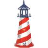 imageDutchCrafters Cape Hatteras NC Decorative Light Up Wooden Lighthouse Outdoor Yard Garden Statue  Amish Made in America 5 PatrioticPatriotic