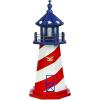imageDutchCrafters Cape Hatteras NC Decorative Light Up Wooden Lighthouse Outdoor Yard Garden Statue  Amish Made in America 5 PatrioticPatriotic