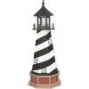 imageDutchCrafters Cape Hatteras NC Solar Lighthouse with LED Dusk to Dawn Lights Outdoor Statues for Garden Solar Lights Outdoor Waterproof Patio Decor  Amish USA Patriotic 3 with BaseReplica
