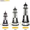 imageDutchCrafters Cape Henry VA Lighthouse with Dusk to Dawn Solar Outdoor Lighting Outdoor Statues for Garden Solar Garden Decor  Amish Made in USA Patriotic 3 with BasePatriotic