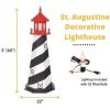 imageDutchCrafters Decorative Lighthouse  Wood St Augustine Style BlackWhiteRed 5
