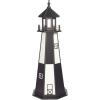 imageDutchCrafters Decorative Wooden Lighthouse Standard Light Bulb Cape Henry Style  Amish Made in USA Patriot BlueWhite 6 FootBlackWhite