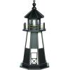 imageDutchCrafters Decorative Wooden Lighthouse Standard Light Bulb Cape Henry Style  Amish Made in USA Patriot BlueWhite 6 FootBlackWhite