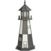 imageDutchCrafters Decorative Wooden Lighthouse Standard Light Bulb Cape Henry Style  Amish Made in USA Patriot BlueWhite 6 FootGrayWhite
