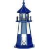 imageDutchCrafters Decorative Wooden Lighthouse Standard Light Bulb Cape Henry Style  Amish Made in USA Patriot BlueWhite 6 FootPatriot BlueWhite
