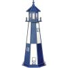 imageDutchCrafters Decorative Wooden Lighthouse Standard Light Bulb Cape Henry Style  Amish Made in USA Patriot BlueWhite 6 FootPatriot BlueWhite
