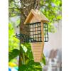 imageDutchCrafters Double Suet Cage Cedar Wood Bird Feeder with Grooved Tail Prop Outdoor Wooden Suet Cake Holder Bird Feeder Hanging Mount  Amish Made in USA