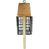 imageDutchCrafters Double Suet Cage Cedar Wood Bird Feeder with Grooved Tail Prop Outdoor Wooden Suet Cake Holder Bird Feeder Hanging Mount  Amish Made in USA