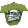 imageDutchCrafters Plastic Poly Hanging Bird Feeders for Outdoors with Suet Cake Holder for Woodpeckers Suet Bird Feeders for Outside Wild Birds with Groove and Tail Prop Turf GreenLime Green