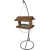 imageDutchCrafters Plastic Poly Hanging Hopper Bird Feeder Large Capacity Silo Bird Feeder AllWeather Feeding Station for Outdoors  Amish Made in USA Turf Green ampamp Cherry WoodTudor Brown  Weathered Wood