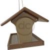 imageDutchCrafters Plastic Poly Hanging Hopper Bird Feeder Large Capacity Silo Bird Feeder AllWeather Feeding Station for Outdoors  Amish Made in USA Turf Green ampamp Cherry WoodTudor Brown  Weathered Wood
