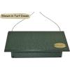 imageDutchCrafters Plastic Poly Upside Down Suet Feeder for Birds Outside Hanging Two Suet Cake Holder Bird Feeder for Outdoors  Amish Made in USA Turf GreenTurf Green  Weatherwood