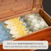 imageDutchCrafters Rustic Solid Wood Natural Wooden Cedar Chest Aromatic Cedar Scent  Linen Blanket Storage Chest Clothes Storage Trunk End of Bed Storage Bench  Amish Made in USA 42quot Width42 Width