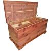 imageDutchCrafters Rustic Solid Wood Natural Wooden Cedar Chest Aromatic Cedar Scent  Linen Blanket Storage Chest Clothes Storage Trunk End of Bed Storage Bench  Amish Made in USA 42quot Width42 Width