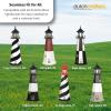imageDutchCrafters Solar Powered Lighthouse Kit  Solar Lights Outdoor Waterproof with LED Lights for Outside and Dusk to Dawn Light Lighthouse Beacon Backyard Decor  Amish Made in USA