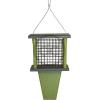 imageDutchCrafters Tail Prop Suet Hanging Poly Bird Feeder Tudor Brown ampamp Bright CedarGray  Lime