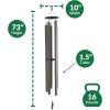imageLambright Chimes Alpine Whisper 43quot Tall Mocha Personalized Wind Chime Gift for Memorial Sympathy Loss Celebration  Amish Made in America73 Sunsetter