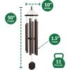 imageLambright Chimes Big Ben Extra Large 82quot Tall Terra Personalized Wind Chimes for Outside Custom Windchimes for Women Anniversary House Warming Memory Sympathy Loss Celebration50 Hummer