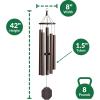 imageLambright Chimes Big Ben Extra Large 82quot Tall Terra Personalized Wind Chimes for Outside Custom Windchimes for Women Anniversary House Warming Memory Sympathy Loss Celebration42 Baby Ben