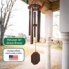 imageLambright Chimes Grandfather Clock Extra Large Personalized Wind Chime Custom Windchimes for Memorial Sympathy Loss Anniversary for Wife Friend Mother Grandmother Pet  Made in America48 Mountain Serenade