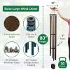 imageLambright Chimes Grandfather Clock Extra Large Personalized Wind Chime Custom Windchimes for Memorial Sympathy Loss Anniversary for Wife Friend Mother Grandmother Pet  Made in America80 Grandfather Clock