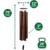 imageLambright Chimes Spirit of Maroon Bells Extra Large 75quot Personalized Wind Chime Memorial Wind Chimes for Loss of Loved One Christmas Wind Chimes