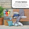 imageLuxCraft Outdoor Throw Pillows Water Resistant ampamp UV Fade Resistant Square Toss Pillow Inserts with Covers for Indoor ampamp Outdoor Use 15quot or 19quot Pillows  Made in USA Foster Metallic 15quotPeyton Granite