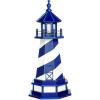 imageDutchCrafters Cape Hatteras NC Decorative Light Up Wooden Lighthouse Outdoor Yard Garden Statue  Amish Made in America 5 PatrioticPatriot Blue  White