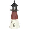 imageDutchCrafters Decorative Lighthouse  Poly Barnegat Style CherrywoodWhiteBlack 4