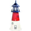 imageDutchCrafters Decorative Lighthouse  Poly Barnegat Style RedWhiteBlue Patriotic 4