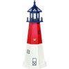 imageDutchCrafters Decorative Lighthouse  Poly Barnegat Style RedWhiteBlue Patriotic 5