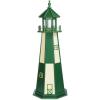 imageDutchCrafters Decorative Lighthouse  Poly Cape Henry Style GreenIvory 5