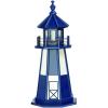 imageDutchCrafters Decorative Lighthouse  Poly Cape Henry Style Patriot BlueWhite 3