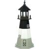imageDutchCrafters Decorative Lighthouse  Wood Oak Island Style Light GreyBlackWhite 4
