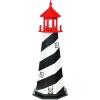 imageDutchCrafters Decorative Lighthouse  Wood St Augustine Style BlackWhiteRed 5