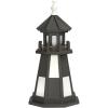 imageDutchCrafters Decorative Wooden Lighthouse Standard Light Bulb Cape Henry Style  Amish Made in USA Patriot BlueWhite 6 FootBlackWhite