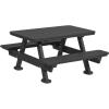imageDutchCrafters Plastic Kids Picnic Table Heavy Duty Toddler Outdoor Table Childrens Picnic Tables for Outdoors for Playtime Meals Arts ampamp Crafts Camping and More  Amish Made in USA BlackBlack