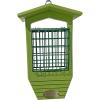 imageDutchCrafters Plastic Poly Hanging Bird Feeders for Outdoors with Suet Cake Holder for Woodpeckers Suet Bird Feeders for Outside Wild Birds with Groove and Tail Prop Turf GreenLime Green