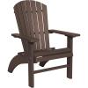 imageDutchCrafters Poly Fanback Chair for Patio Seating EZ Access Plastic Adirondack Chairs for Garden Backyard Porch Firepit Pool Deck Outdoor Furniture BlackBrown
