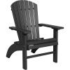 imageDutchCrafters Poly Fanback Chair for Patio Seating EZ Access Plastic Adirondack Chairs for Garden Backyard Porch Firepit Pool Deck Outdoor Furniture BlackBlack