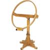 imageDutchCrafters Solid Oak Wood 22 Inch Round Extra Large Tilting Quilt Hoop with Stand Quilting Frame for Hand Quilting  Amish Made in America Medium WalnutMedium Walnut