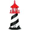 imageDutchCrafters Wooden St Augustine Decorative Lighthouse Statue 3 Tall BlackWhiteRed  Amish Made in AmericaBlackWhiteRed
