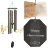 imageLambright Chimes Small Personalized Wind Chime Custom Wind Chimes for Outside Pet Memorial Sympathy Gifts for Loss of Loved One for Women  Amish Made in USA Hearts2Hearts2