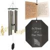 imageLambright Chimes Small Personalized Wind Chime Custom Wind Chimes for Outside Pet Memorial Sympathy Gifts for Loss of Loved One for Women  Amish Made in USA Hearts2Flag