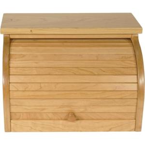 imageDutchCrafters Amish USA Made Solid Wood Countertop Bread Box Bread Holder for Kitchen Counter Large Bread Box for Kitchen Countertop Cherry  NaturalCherry  Natural